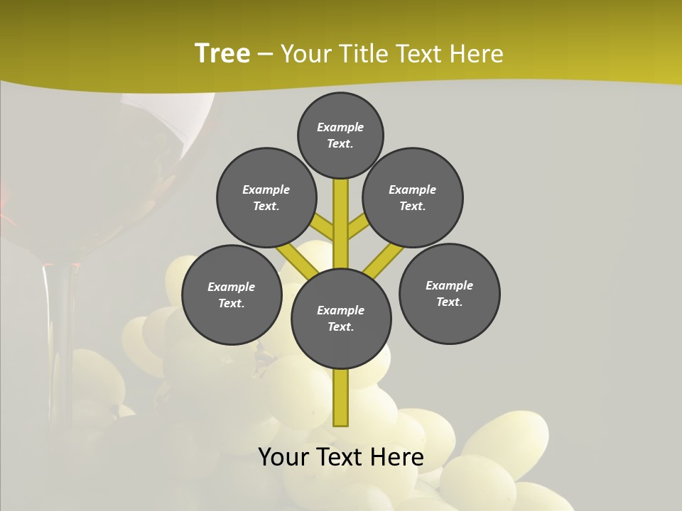 Vine Yellow Goblet PowerPoint Template