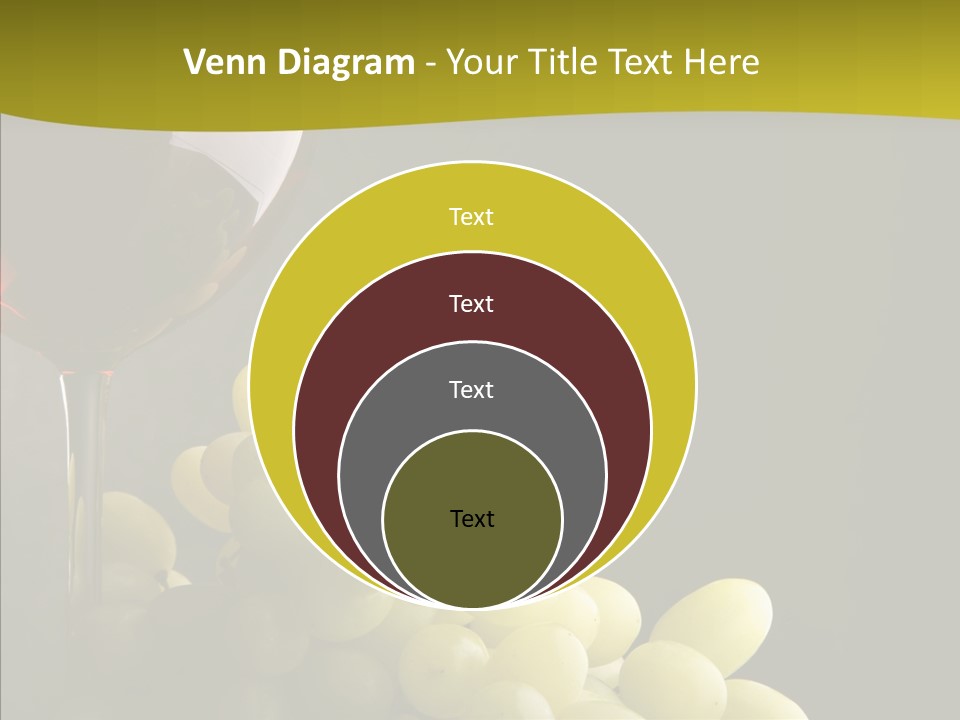 Vine Yellow Goblet PowerPoint Template