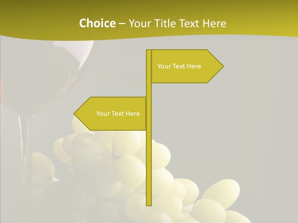 Vine Yellow Goblet PowerPoint Template
