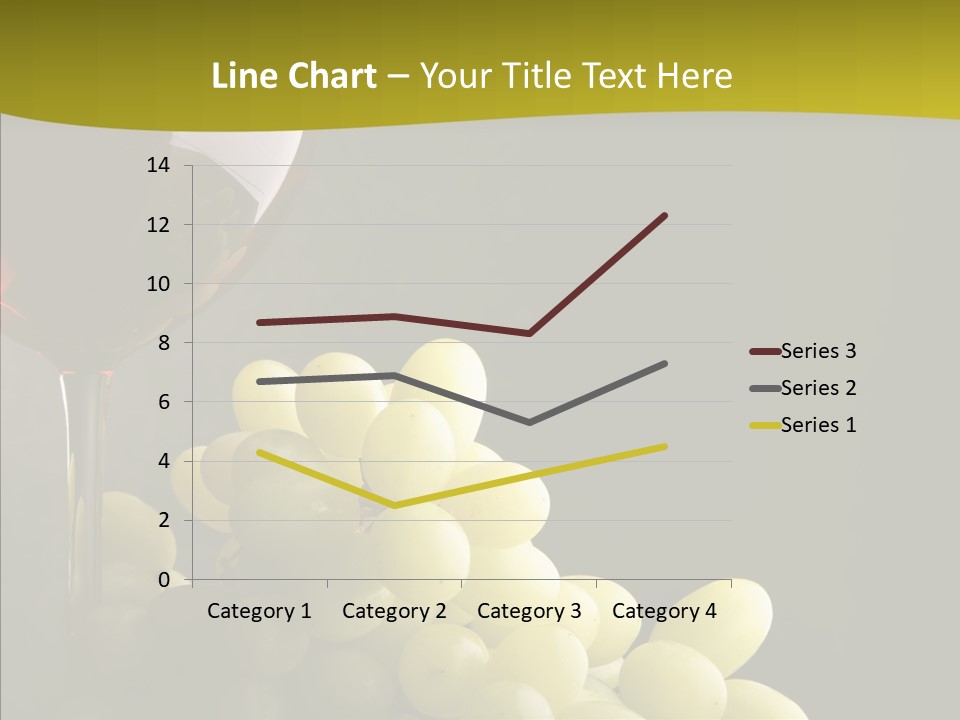 Vine Yellow Goblet PowerPoint Template