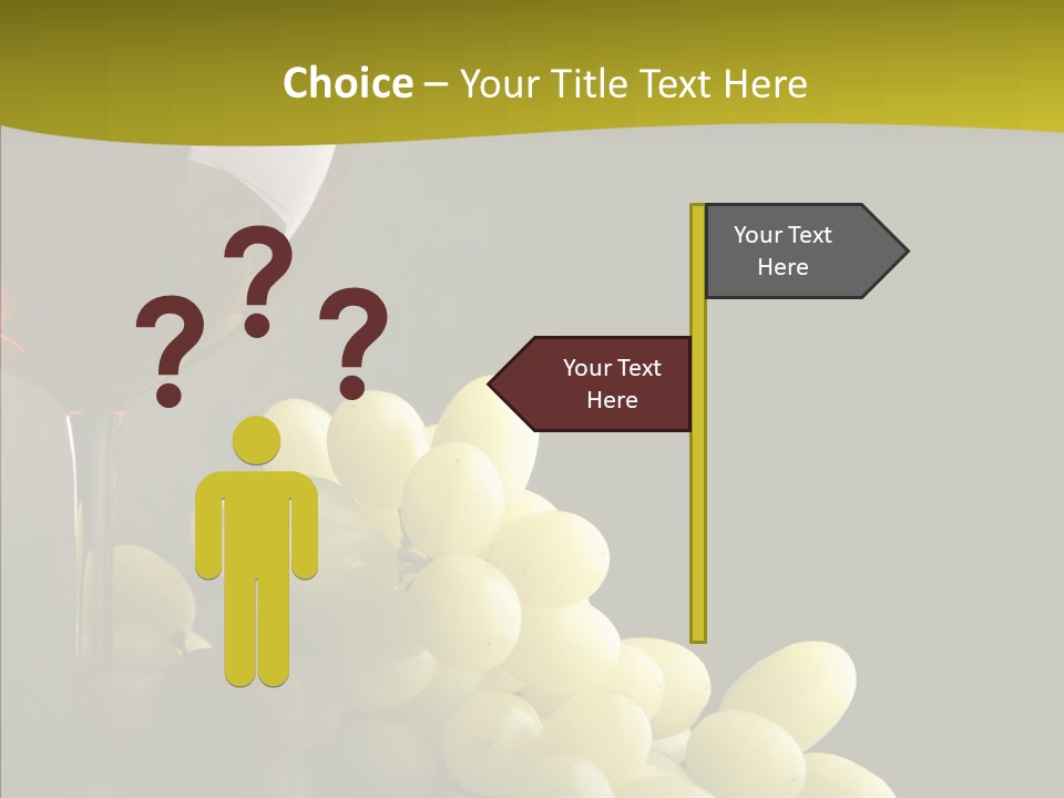 Vine Yellow Goblet PowerPoint Template