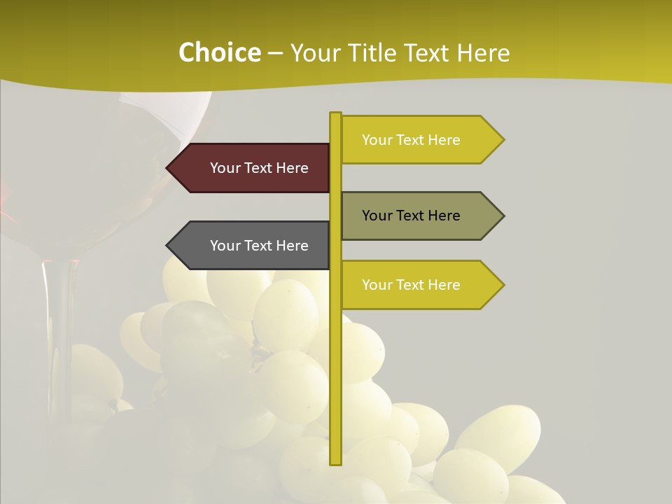 Vine Yellow Goblet PowerPoint Template