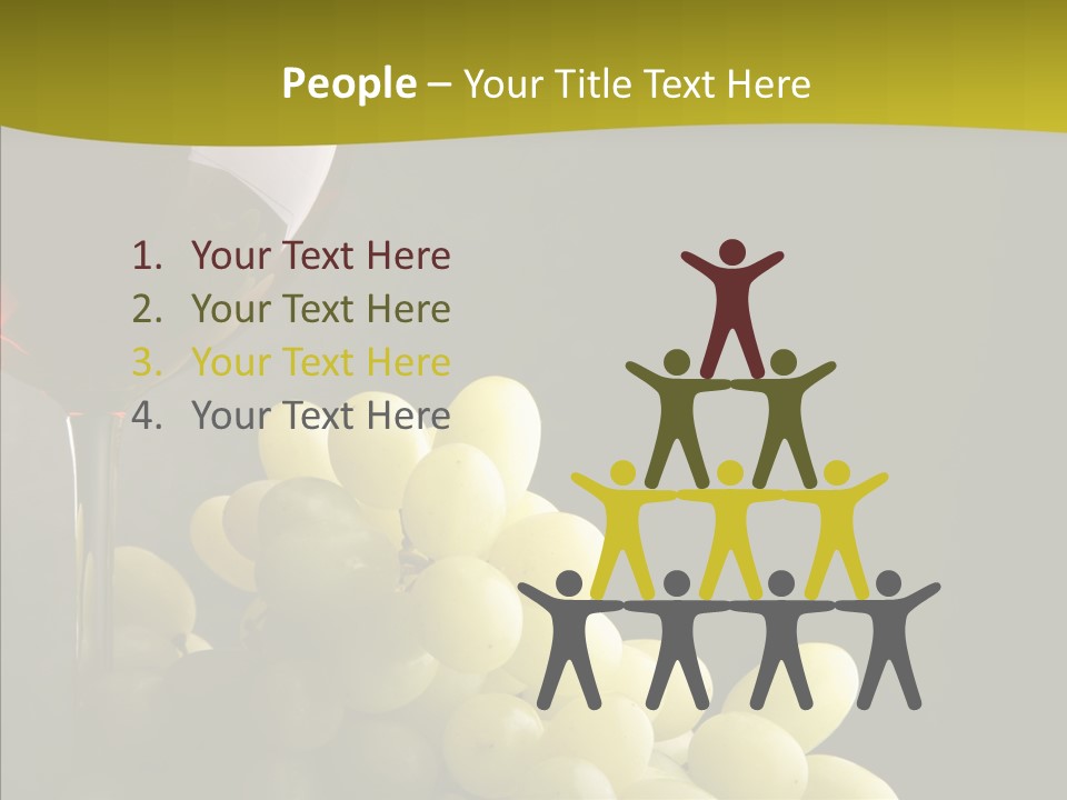Vine Yellow Goblet PowerPoint Template