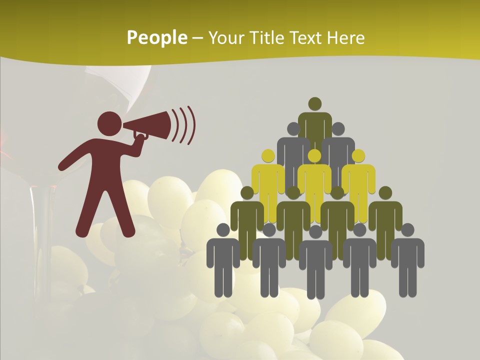 Vine Yellow Goblet PowerPoint Template