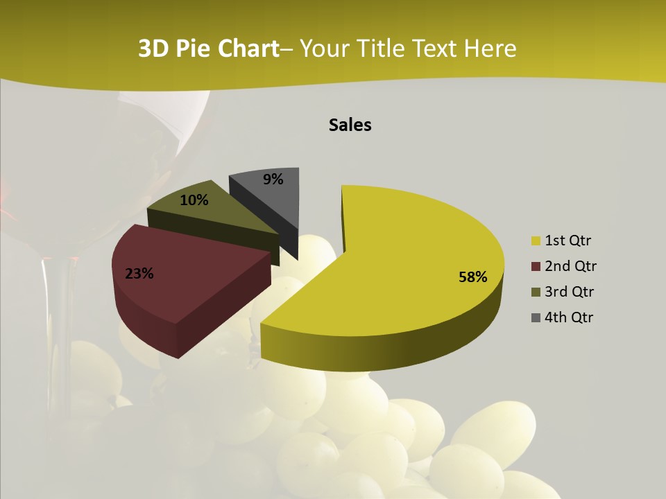 Vine Yellow Goblet PowerPoint Template