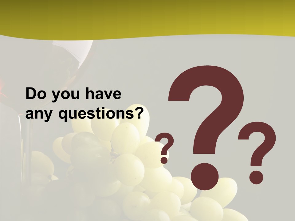 Vine Yellow Goblet PowerPoint Template