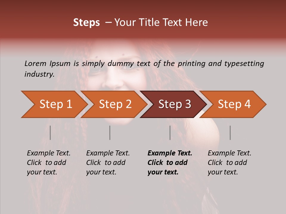 Head Sensual Background PowerPoint Template