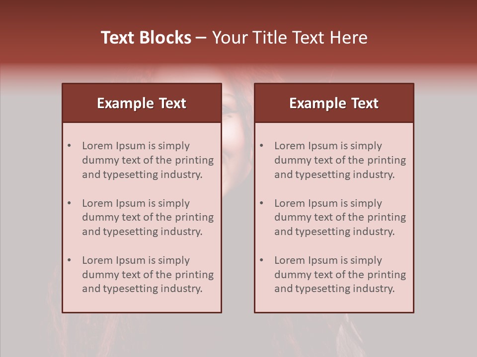 Head Sensual Background PowerPoint Template