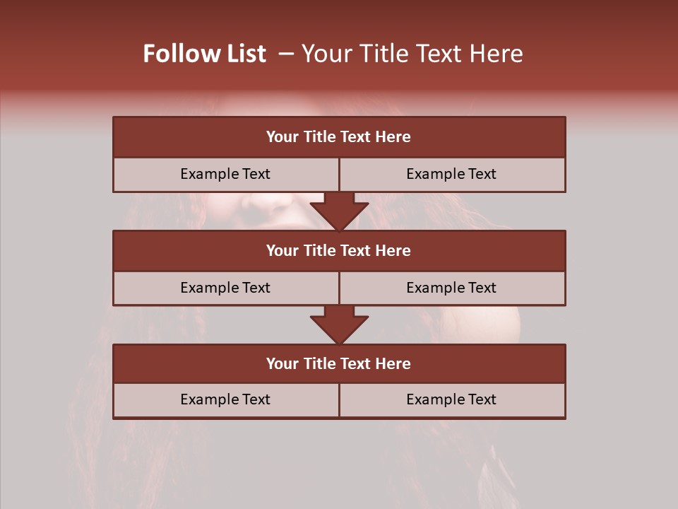 Head Sensual Background PowerPoint Template