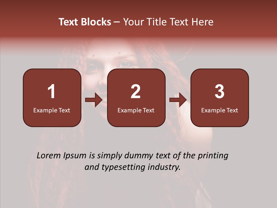 Head Sensual Background PowerPoint Template