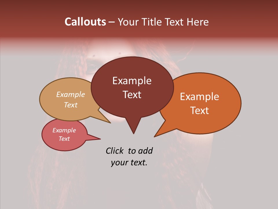 Head Sensual Background PowerPoint Template
