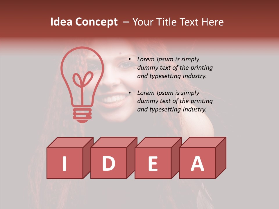 Head Sensual Background PowerPoint Template