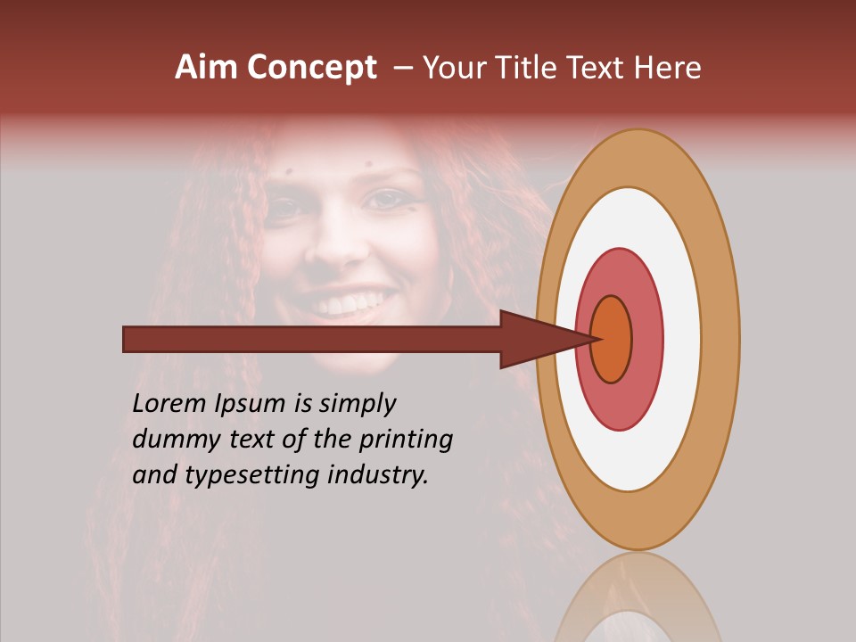 Head Sensual Background PowerPoint Template