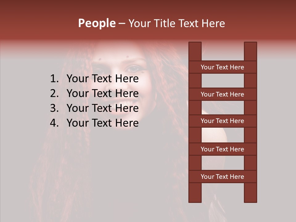 Head Sensual Background PowerPoint Template