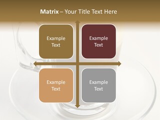 Coffee Milk Glass PowerPoint Template