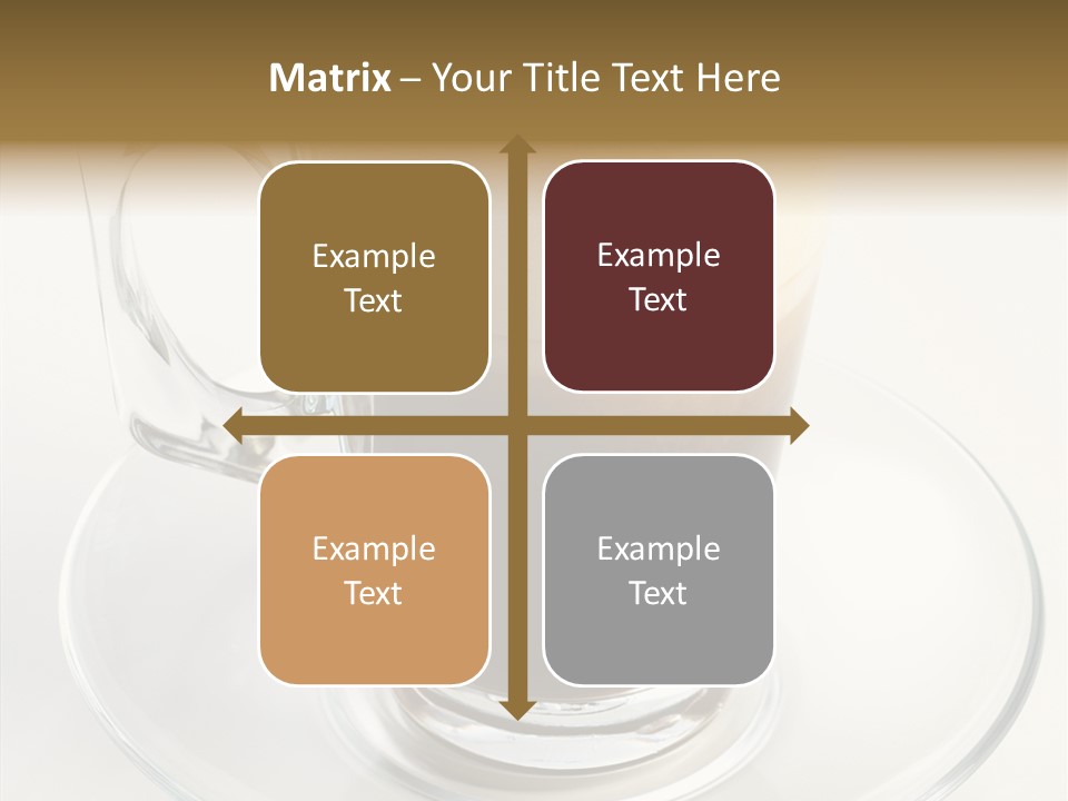 Coffee Milk Glass PowerPoint Template