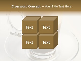 Coffee Milk Glass PowerPoint Template