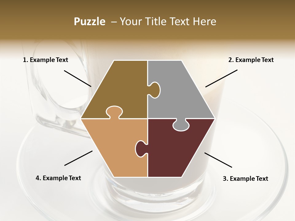 Coffee Milk Glass PowerPoint Template