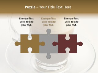 Coffee Milk Glass PowerPoint Template