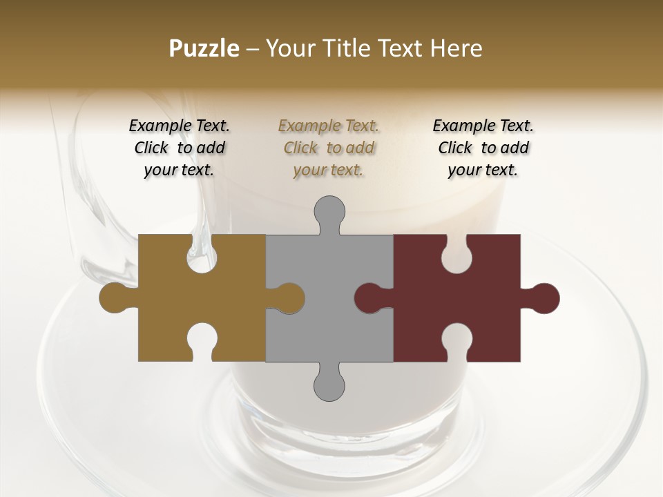 Coffee Milk Glass PowerPoint Template