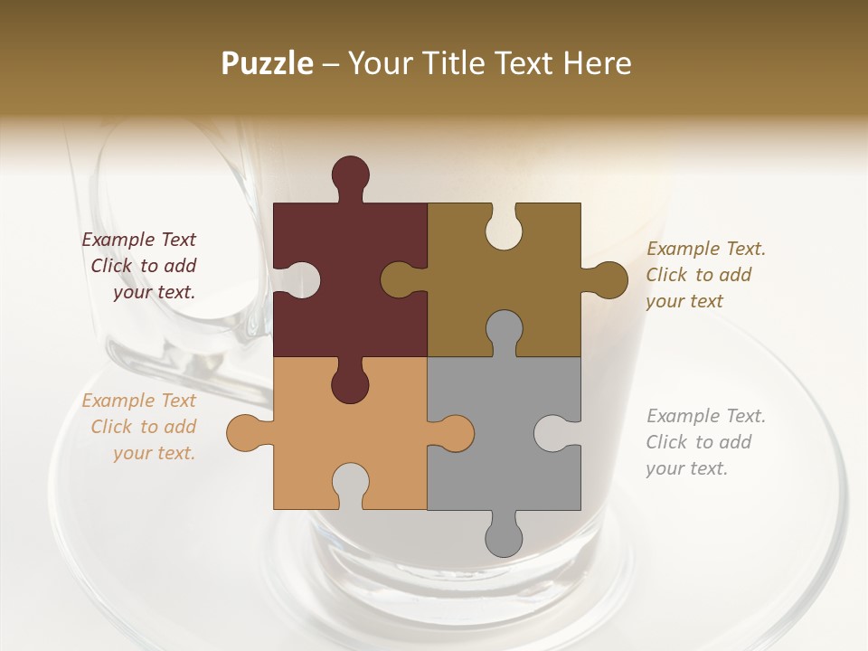 Coffee Milk Glass PowerPoint Template