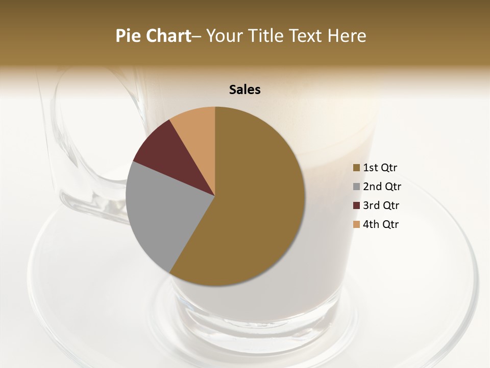 Coffee Milk Glass PowerPoint Template