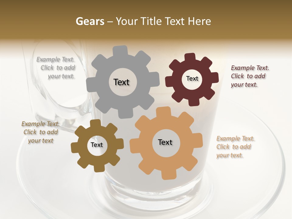 Coffee Milk Glass PowerPoint Template