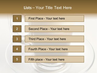 Coffee Milk Glass PowerPoint Template
