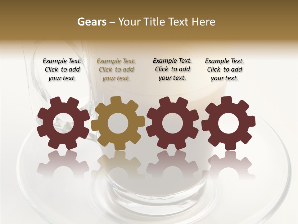 Coffee Milk Glass PowerPoint Template