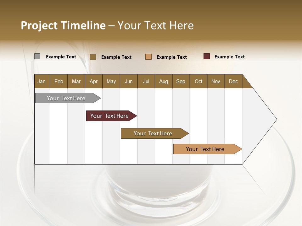 Coffee Milk Glass PowerPoint Template
