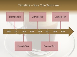 Coffee Milk Glass PowerPoint Template