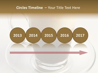Coffee Milk Glass PowerPoint Template