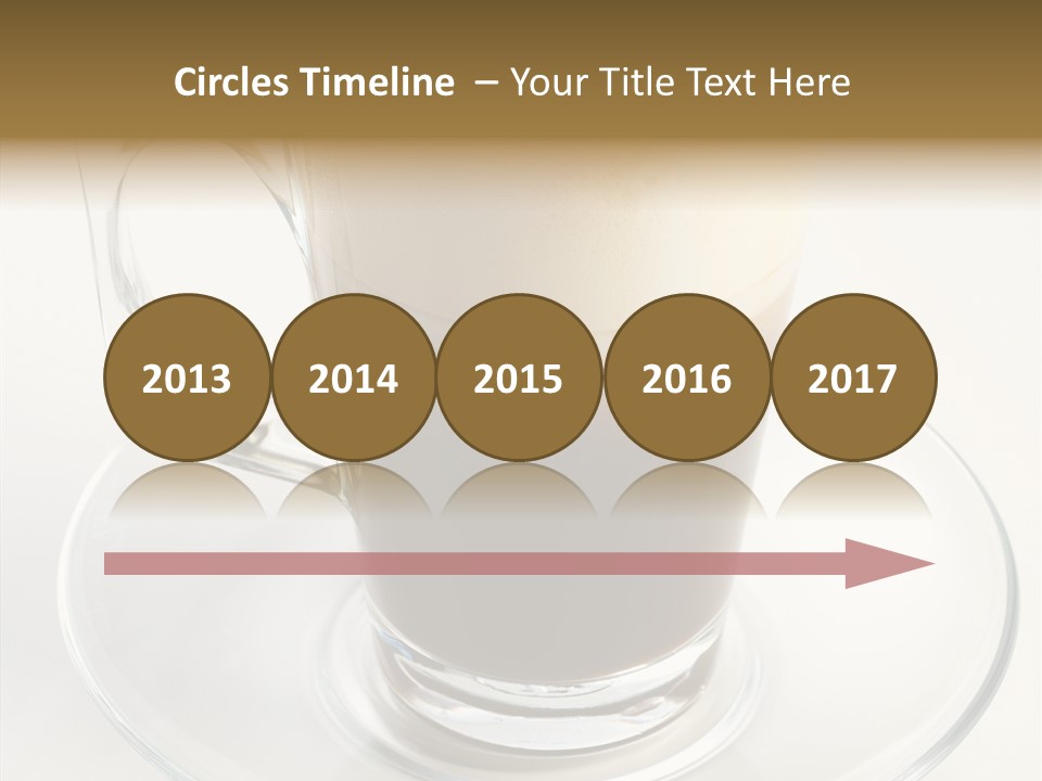 Coffee Milk Glass PowerPoint Template