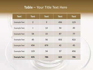 Coffee Milk Glass PowerPoint Template