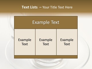 Coffee Milk Glass PowerPoint Template