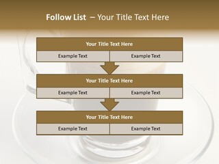 Coffee Milk Glass PowerPoint Template
