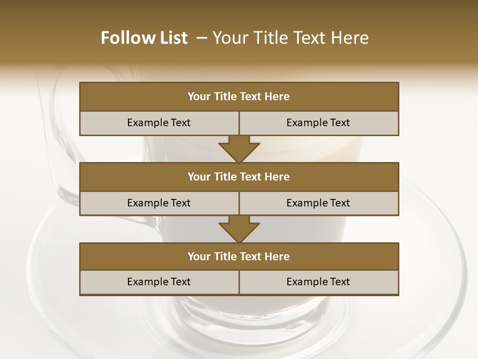 Coffee Milk Glass PowerPoint Template