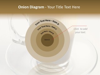 Coffee Milk Glass PowerPoint Template