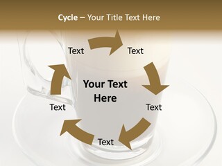 Coffee Milk Glass PowerPoint Template