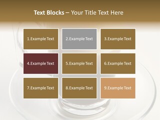 Coffee Milk Glass PowerPoint Template