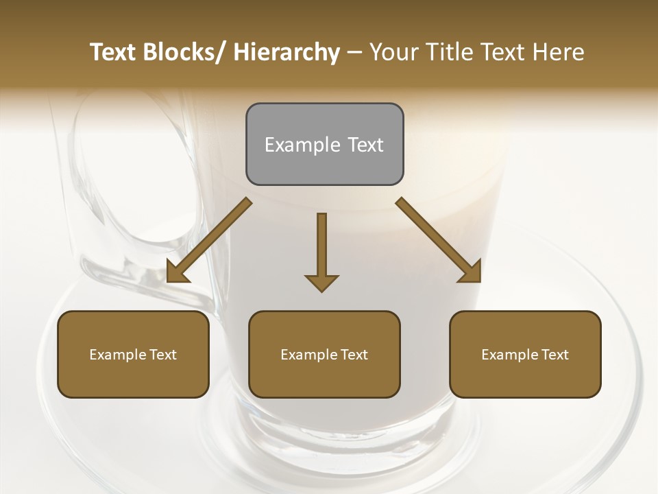 Coffee Milk Glass PowerPoint Template