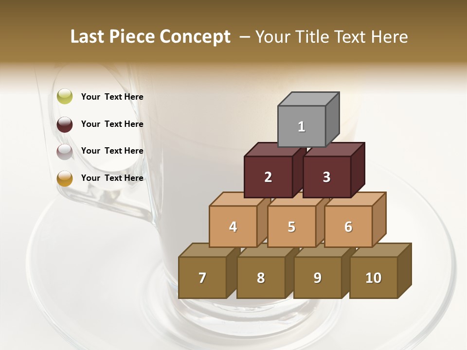 Coffee Milk Glass PowerPoint Template