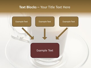 Coffee Milk Glass PowerPoint Template