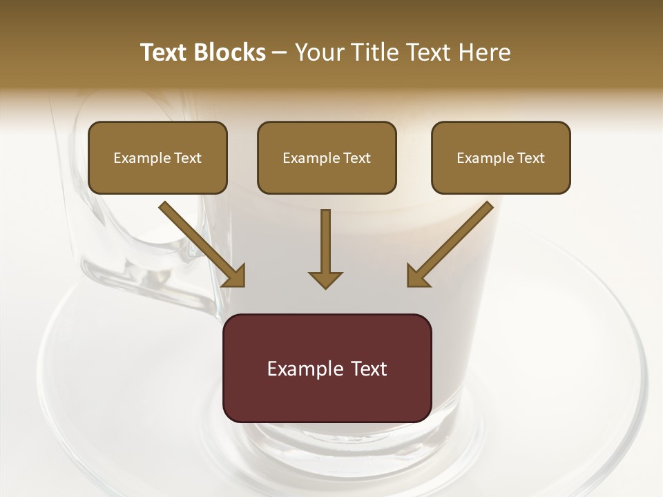 Coffee Milk Glass PowerPoint Template