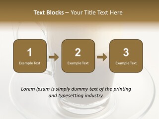 Coffee Milk Glass PowerPoint Template