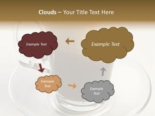 Coffee Milk Glass PowerPoint Template