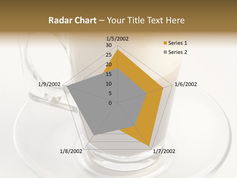 Coffee Milk Glass PowerPoint Template