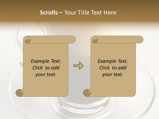 Coffee Milk Glass PowerPoint Template