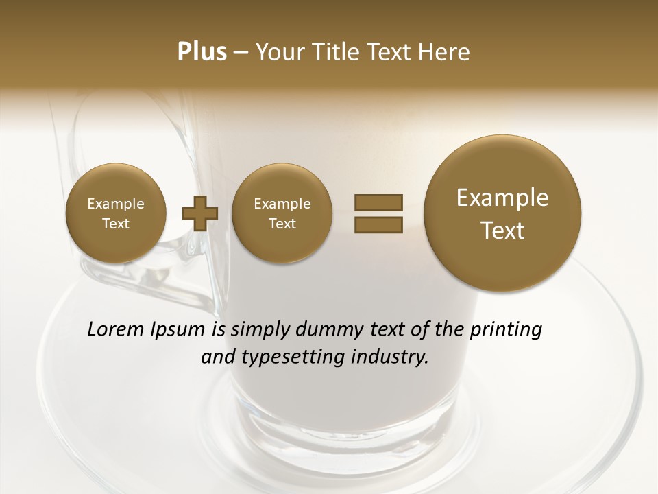 Coffee Milk Glass PowerPoint Template