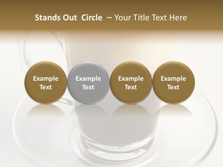 Coffee Milk Glass PowerPoint Template